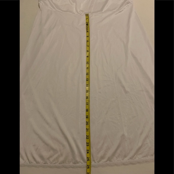 Ladies Shadow Line White Full Slip Lace Trim
Nightgown Negligee Size: 42 26” - Picture 12 of 13